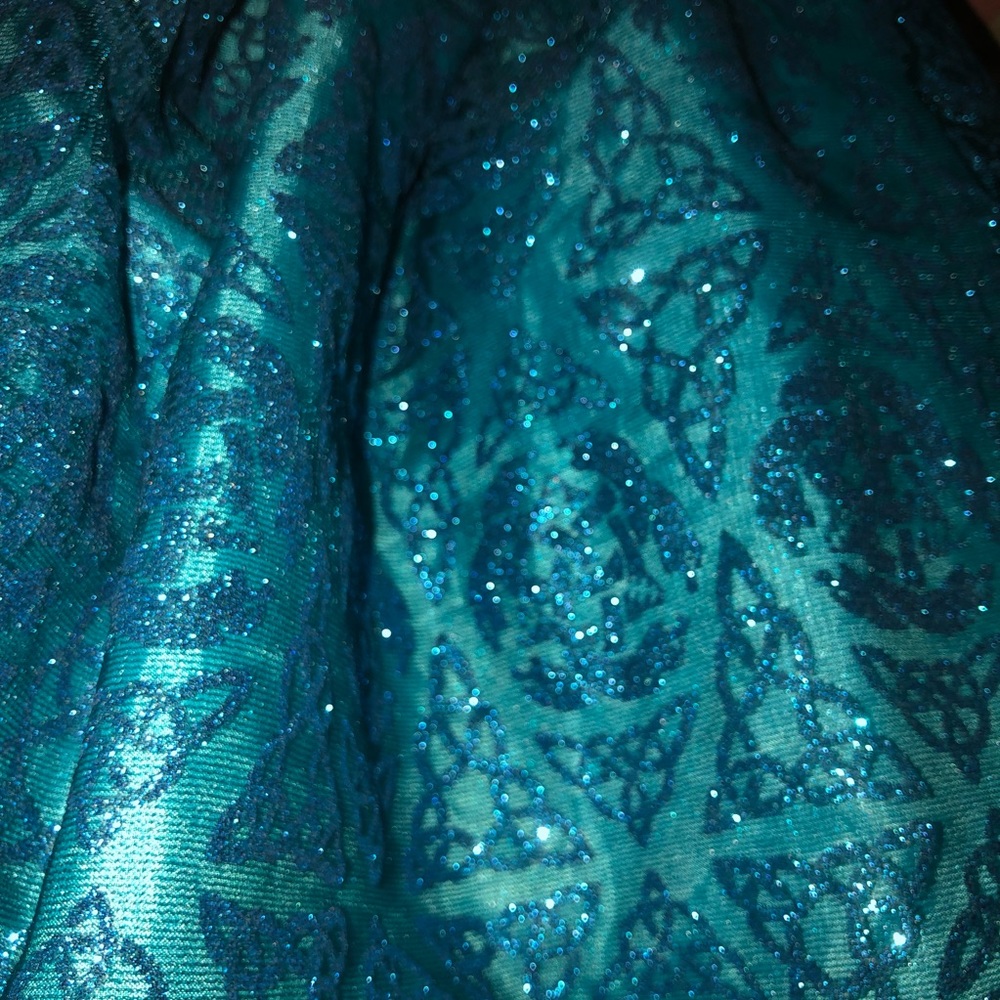 Disney Merida Blue Dress Up Halloween Costume Gown size 4 to 6X - Picture 8 of 12